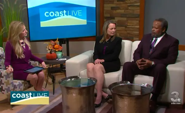 Terrance Afer-Anderson and Dr. Martin on Coastal Live