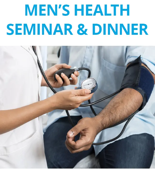 Men's Health Seminar and Dinner, September 27th